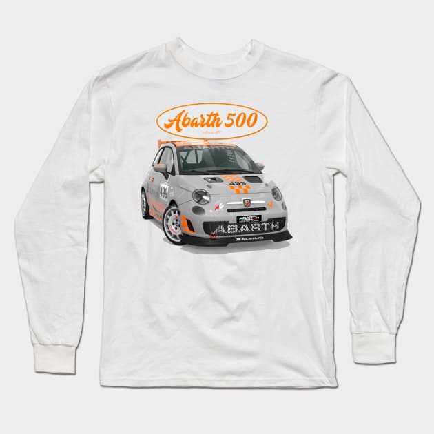 ABARTH 500 499 Long Sleeve T-Shirt by PjesusArt